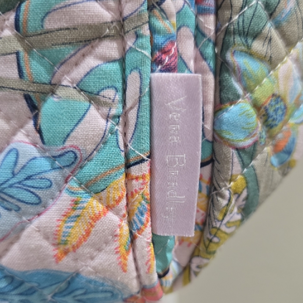 Vera Bradley Floral Quilted Backpack - Pink, Blue, Green